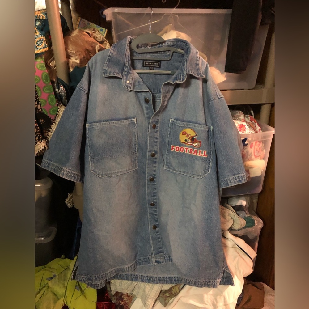 Vintage Renegade SF Forty Niners Denim Shirt- 651 $35 or $30 w/offer